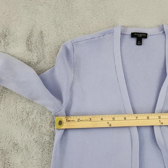 TALBOTS petite lavender purple size small cardigan - Picture 11 of 13